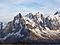 Les Aiguilles de Chamonix dans le massif du Mont-Blanc, vues depuis les environs du lac Blanc, massif des Aiguilles Rouges