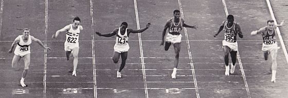 Men 100m final 1960 Olympics