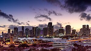 Downtown Miami skyline in 2019