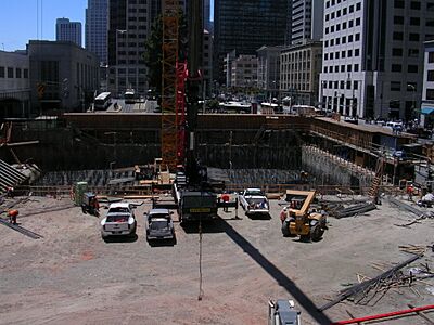 Millennium Tower, SF, under construction in June 2006