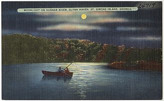 Moonlight on Dunbar River, Glynn Haven, St. Simons Island, Georgia (8343882906).jpg