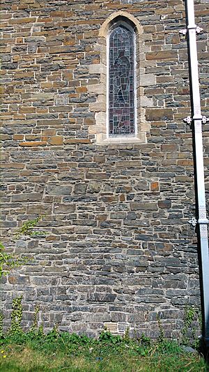 Nave, south wall, Llanbadarn Fawr Church