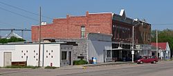 Downtown North Loup: north side of 1st Street