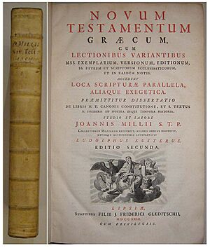 Novum testamentum graecum mill