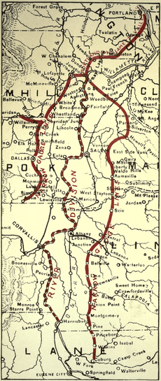 Oregon rail map 1919