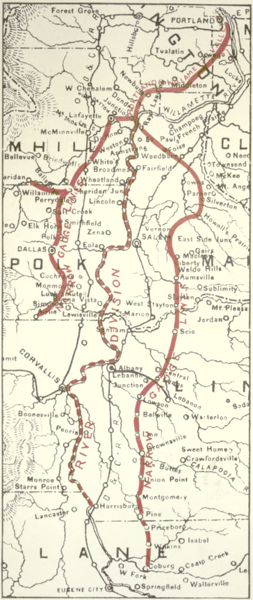 Oregon rail map 1919