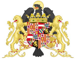 Ornamented Coat of Arms of Queen Joanna of Castile.svg