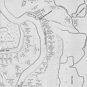 Part of Issaquena County c. 1866–1874 showing location of Homochitto along the Mississippi River