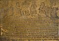 Radclyff brass in st michaels church, flixton, flattened