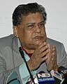 Santosh Mohan Dev addressing the press conference in New Delhi on November 20, 2008 (cropped)
