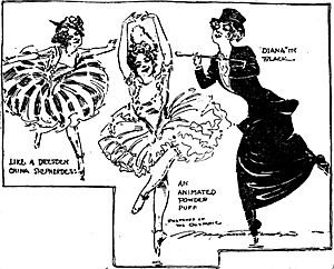 Sketches of dancer Adeline Genée by Marguerite Martyn, 1909
