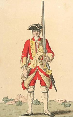 Soldier of 15th regiment 1742