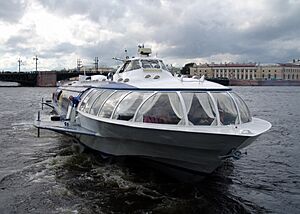 St. Petersburg Russia Hydrofoil boat