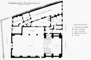 St Mary's Church, Charing Cross Road, 1869–74 (floorplan)