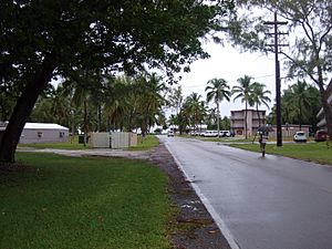 Street in Diego Garcia