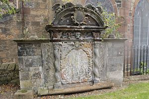 The grave of Patrick Murehead of Rashyhill, Trinity Church, Falkirk