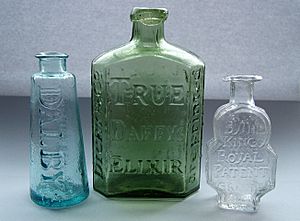 Three early medicine bottles