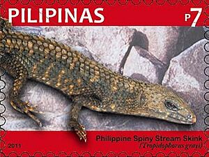 Tropidophorus grayi 2011 stamp of the Philippines.jpg
