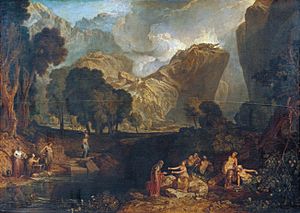 Turner, Joseph Mallord William - The Goddess of Discord Choosing the Apple of Contention in the Garden of the Hesperides - c. 1806