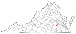 Location of Matoaca, Virginia