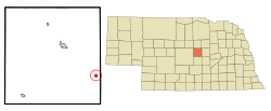 Location of North Loup, Nebraska