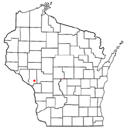 Location of Ettrick, Wisconsin