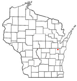 Location of Woodville, Wisconsin