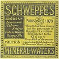 (1883) SCHWEPPES MINERAL-WATERS