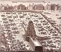 1586 Rome obelisk erection