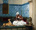 Arnaut and his dog by Jean Leon gerome