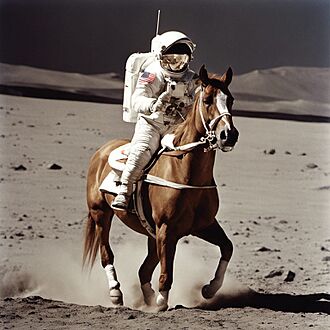 Astronaut Riding a Horse (SDXL)