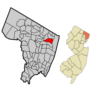Bergen County New Jersey Incorporated and Unincorporated areas Closter Highlighted