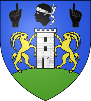 Blason ville fr Sartène (Corse du Sud)