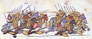 Bulgarians defeat the Byzantines at Anchialos