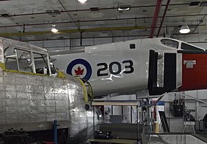 CanadianAirAndSpaceMuseum-AvroLancasterAndAvroArrowReplica-Feb2109