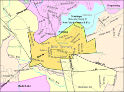 Census Bureau map of Netcong, New Jersey