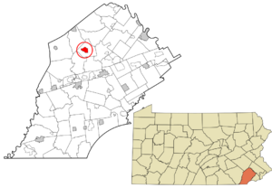 Location in Chester County and the U.S. state of Pennsylvania