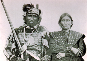 Chief Shingwauk and his fourth wife Ogahbagehequa Sault Museum PN.0.172
