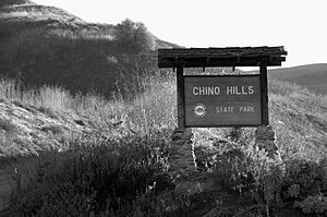 Chino hills state park sign