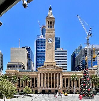 Christmas tree outside Brisbane City Hall, Brisbane, Australia, 2020, 09.jpg