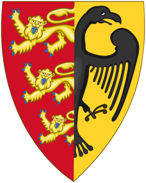 Coat of arms of Otto IV of Brunswick as Holy Roman Emperor (Chronica Maiora)