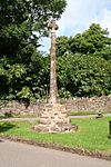 Crowcombe village cross 170 m north west of Holy Ghost Church