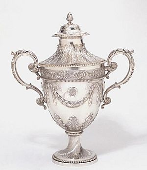 Cup and cover, made by Louisa Courtauld and George Cowles (1771-72)