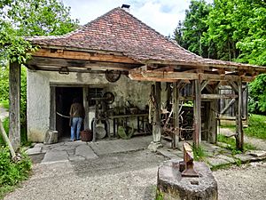 The former village smithy; Today, the open-air museum Neuhausen ob Eck