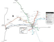 Dallas - Fort Worth Metroplex Rail Transit Services Map