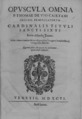 De Vio - Opuscula omnia, 1596 - 4592647 BEIC3 V00110 F0009