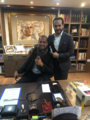 Diego Cadena (sentado) y Abelardo de la Espriella (de pie)