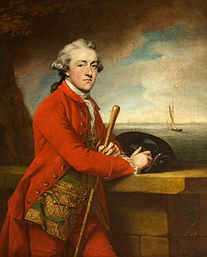 Dominic Serres (1722-1793) (possibly) - Captain Robert Boyle Nicholas (1744–1780), with His Yacht 'Nepaul' - 597947 - National Trust