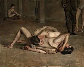 Eakins, Thomas (1844-1916) - Lottatori 3