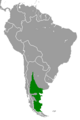 Eligmodontia typus range map